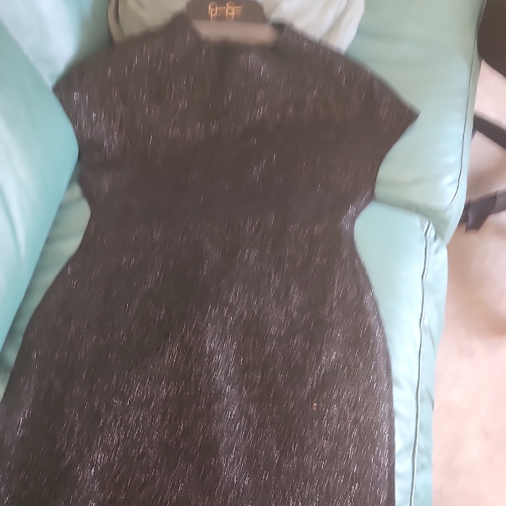 Zara Shimmering Black Mini Dress